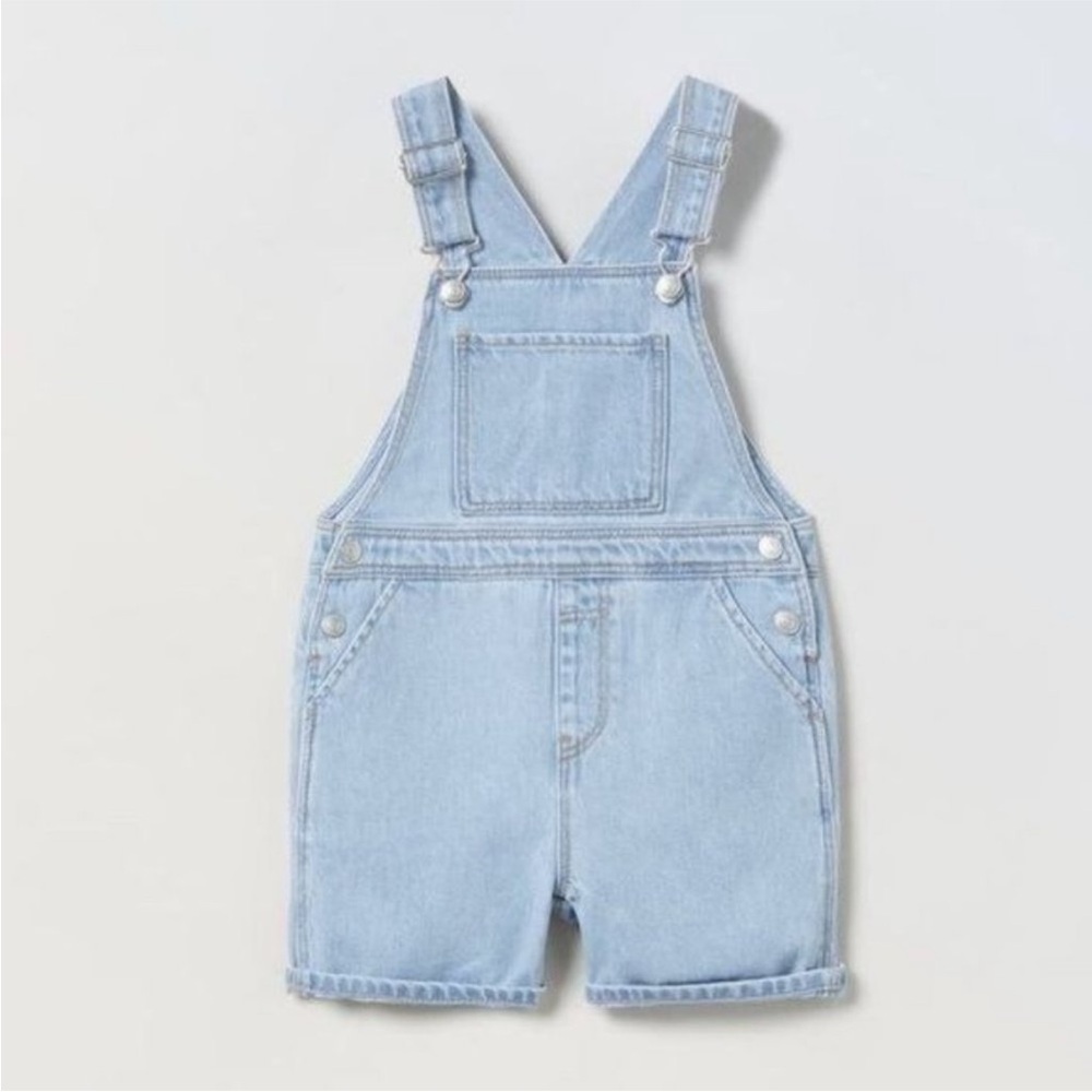 Zara Blue Denim Jumpsuit Adjustable Straps